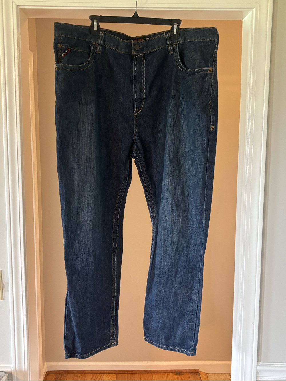 Ariat Men's Fire Resistant Straight Leg Loose Fit Indigo Denim Jeans Cat 2